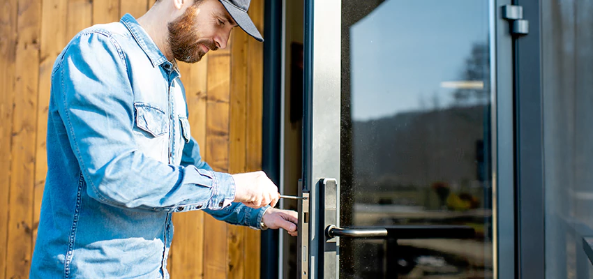 Frameless Glass Storefront Door Locks Replacement in Topanga, CA